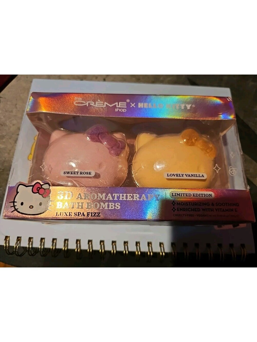 Creme Shop x Hello Kitty 3D Aromatherapy Bath Bombs Limited Edition Sweet Rose